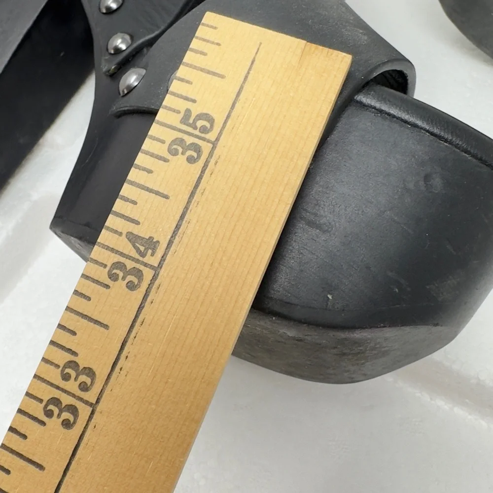 JIL SANDER NAVY‎ Sandals / 36 / 6.5 To 7 BLK / Leather Black 5 Inches Tall